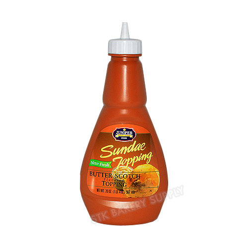 JUNIPER FOOD - SUNDAE TOPPING BUTTER SCOTCH FLAVORED 1LB ( 1 x 12) WS