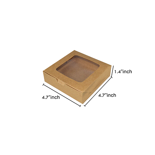 BROWNIE BOX KRAFT 12*12*3.5CM (AH-E5-000) (1 x 400)