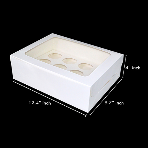 CUP CAKE BOX 12 HOLE(28*27*10)(1 x 20 )
