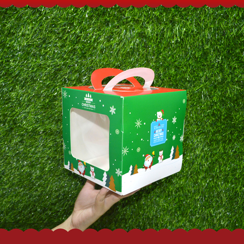CHRISTMAS CAKE BOX (150X150X150MM)
