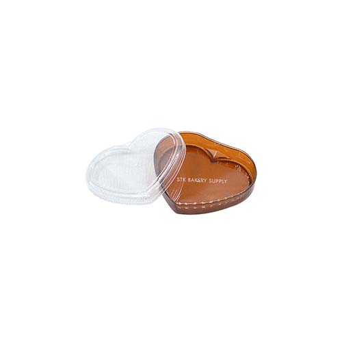 PRESENT CHOCOLATE BOX CLEAR (HEART) 11.5x9.5x4CM 1PC 