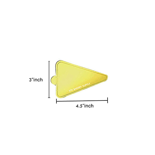 MOUSSE CAKE BASE GOLD TRIANGLE  100PCS (1 x 50)