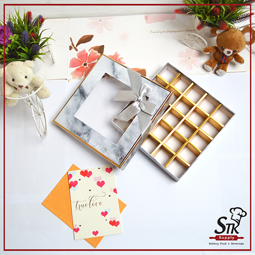 PAPER CHOCOLATE BOX (6 S) 1pcs 