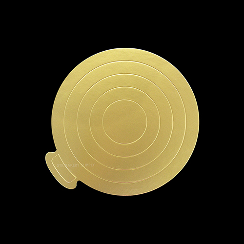 CAKE BASE GOLD ROUND HARD CARD 12INCH