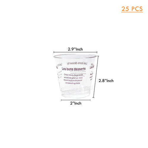 MOUSSE CUP WITH PRINTING CH20-1-2 PS 25 PCS (1X40)