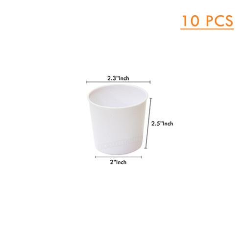MOUSSE CUP WHITE - OVAL CH61 PS CUP  10 PCS(1 x 10 )