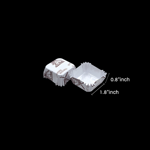 BREAD PAPER CUP MINI SQUARE 5.7x4.4x2.4CM 250PCS (1 x 40)