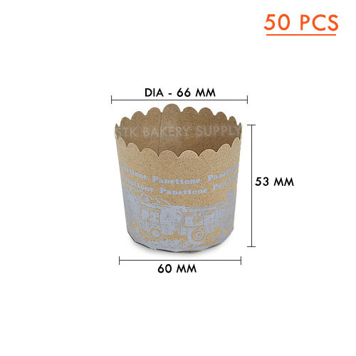 MUFFIN CUP-MEDIUM- (4002-1) SS PT3-50 PCS ( 1 x 22 ) WS