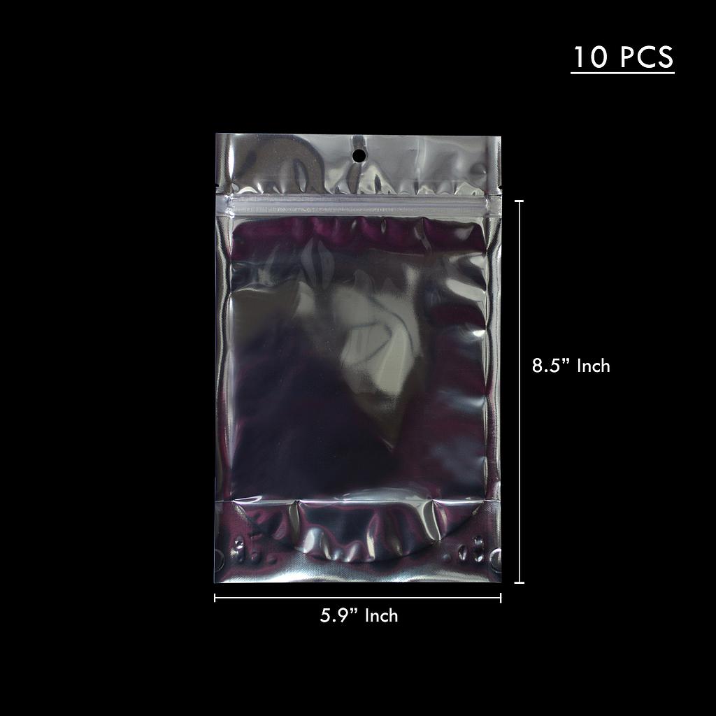  SILVER PLASTIC 6" x 9" (10PC ) 