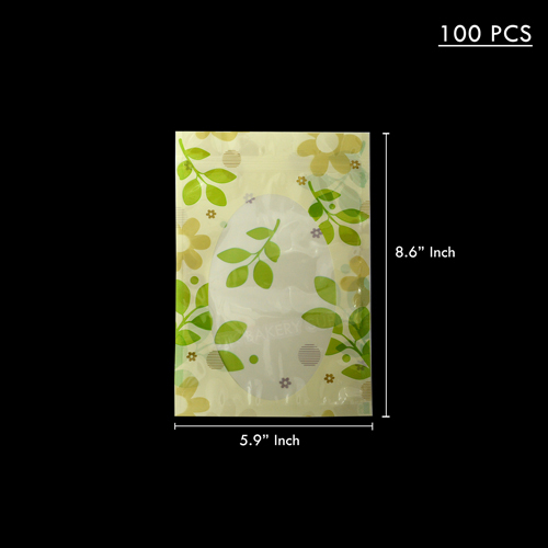 PLASTIC BAG OVAL WINDOW WITH ZIP 15*22*4CM (PK 4023) 100PC