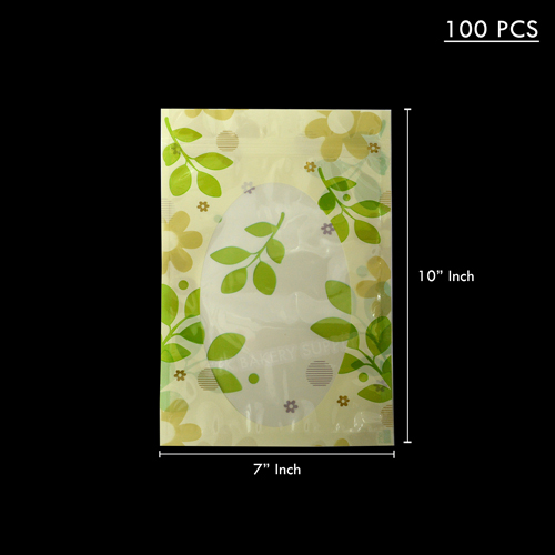 PLASTIC BAG OVAL WINDOW WITH ZIP 18*26*4CM (PK 4023) 100PC