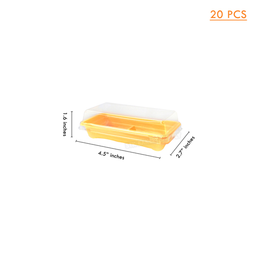 PLASTIC MOONCAKE BOX A125-70 -2'S-125 x 70 x 40H (20PCS)