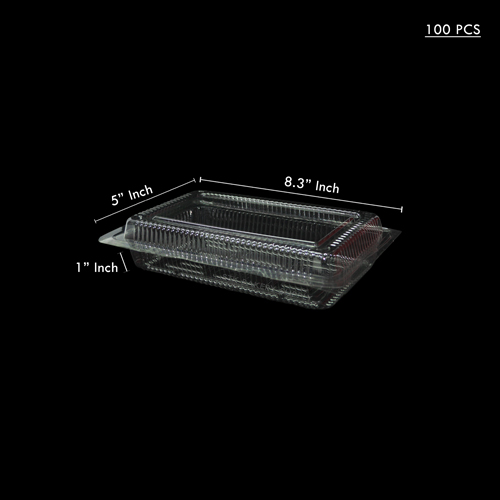 PLASTIC PACKING CAKE BOX H5N 100PC (1 x 1500)