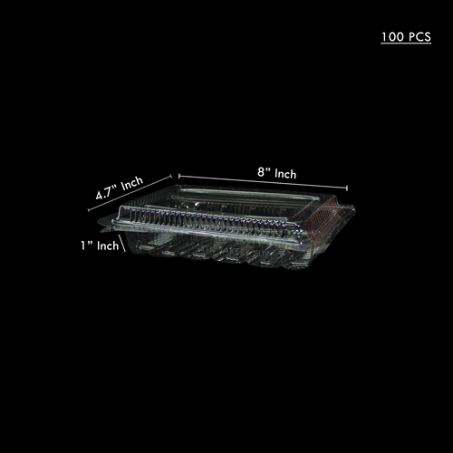 PLASTIC PACKING CAKE BOX H7MY 100PC (1 x 1500)