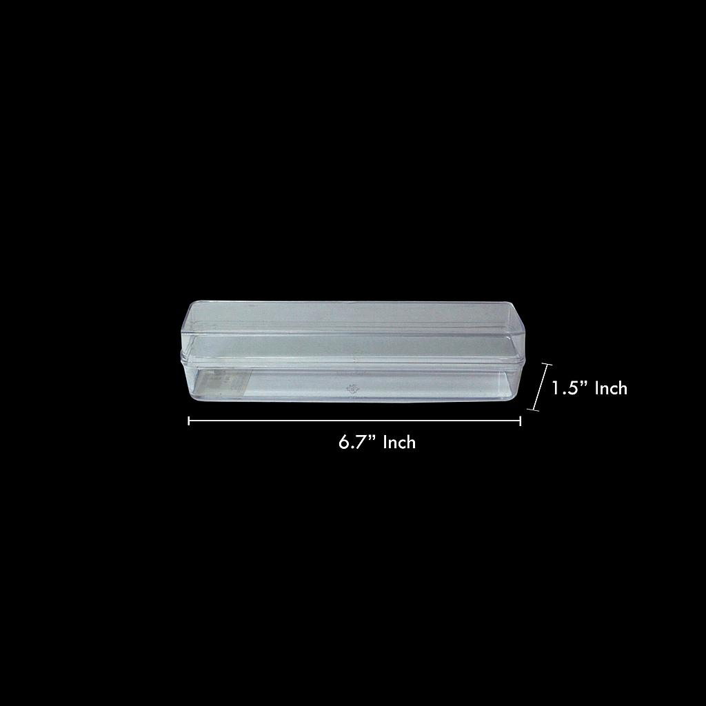ACRYLIC MACARON BOX - RECTANGLE HE 019 17.2*3.6*3.9CM (DC 4059) 1PC