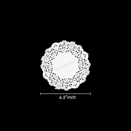 DOYLEY PAPER ROUND FLOWER BASE 6.5INCH 100PCS