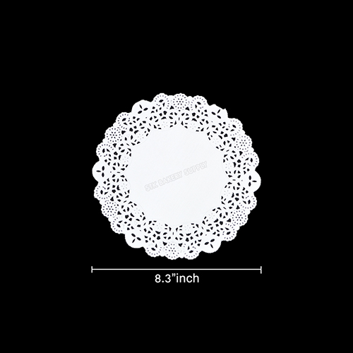 DOYLEY PAPER ROUND FLOWER BASE 8.5INCH 100PCS