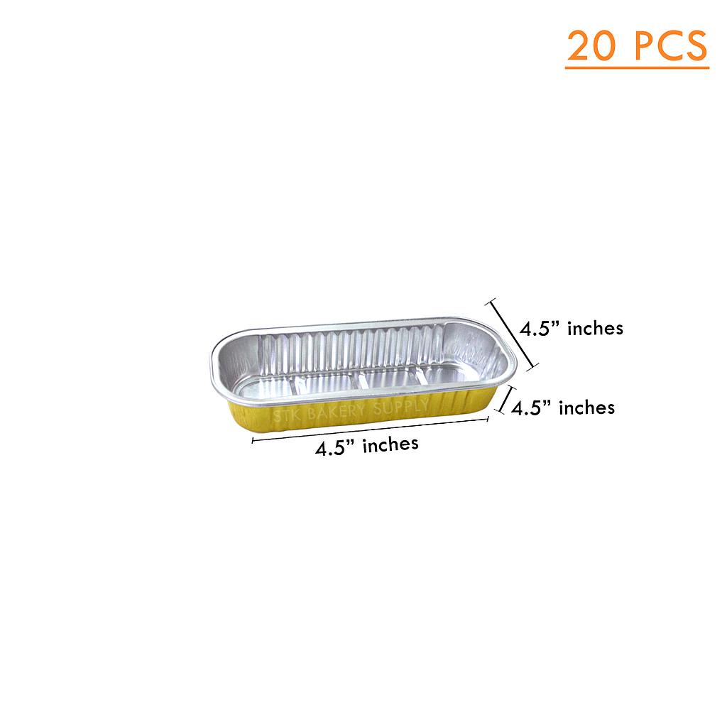 ALUMINIUM CUP - RECTANGLE AP-16665 14.5 x 2.5CM  (20 PCS)