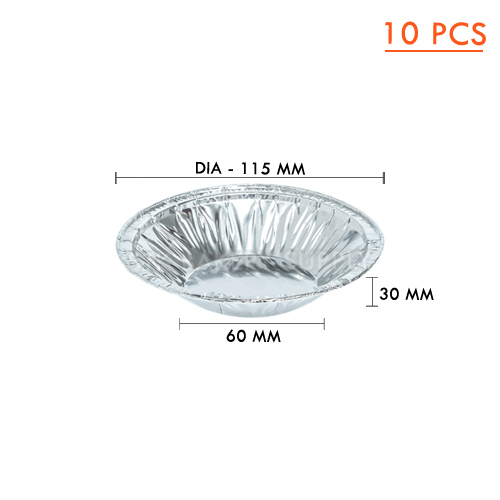ALUMINIUM CUP-ROUND WITH LID-SS-3012,11.5 x 60 x 30 mm-10 pcs ( 1 x 50 ) WS
