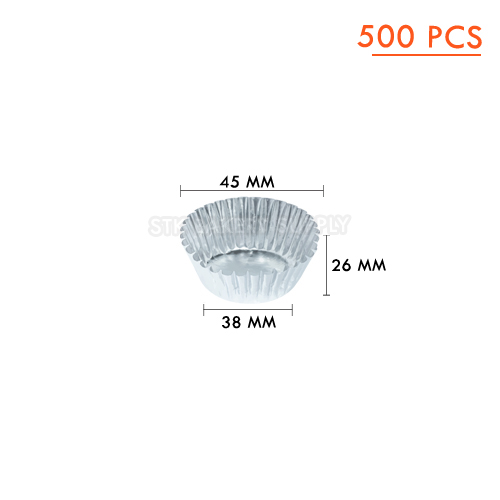 ALUMINIUM CUP CAKE CUP- SMALL-SS-2616-500PCS ( 1 x 21 ) WS