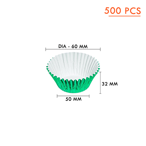 ALUMINIUM CUP CAKE SS-3219(GREEN)(1 x 16)-500 pcs WS