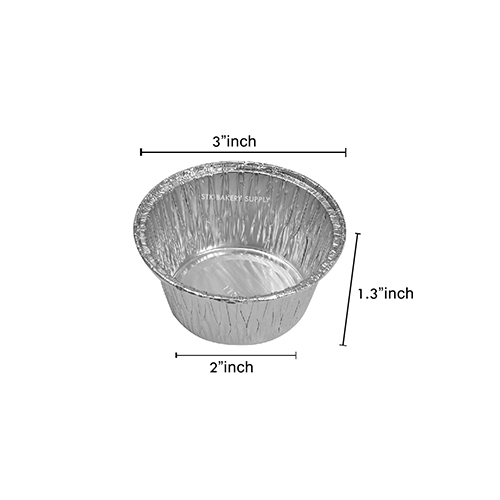 ALUMINIUM CUP - ROUND SILVER 42 x 40 x 33cm (14081) 150PCS (1 X 20)