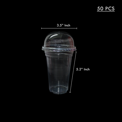 DISPOSABLE PLASTIC JUICE CUP Y SHAPE PP 360ML 45~ 50PCS (1x30)