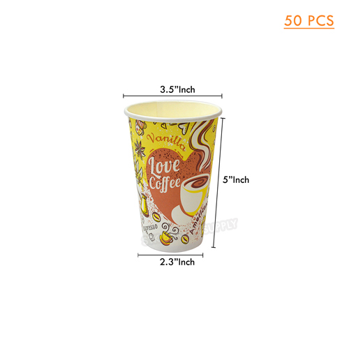 COFFEE PAPER CUP 16 OZ 50PCS