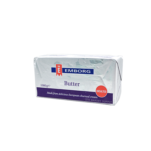 EMBORG UNSALTED BUTTER 1KG | STK Bakery Supply