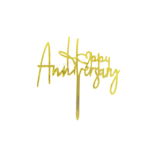 HAPPY ANNIVERSARY CAKE TOPPER 1PC