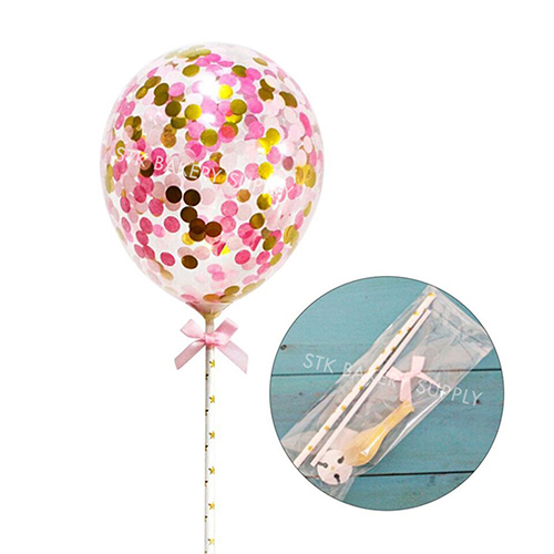 CAKE DECORATION TRANSPARENT BALLOON DESIGN 206007