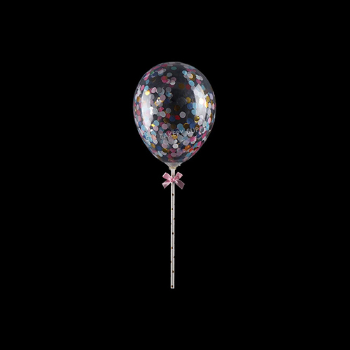 CAKE DECORATION TRANSPARENT BALLOON DESIGN 206007