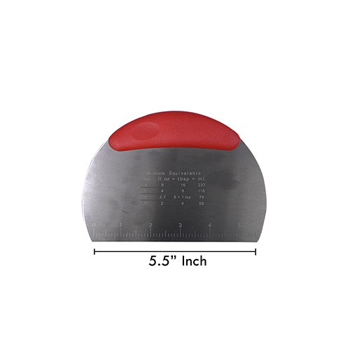 CUSTOM DOUGH SCRAPER WITH HANDLE 160x115mm 8269 (1 x 100)