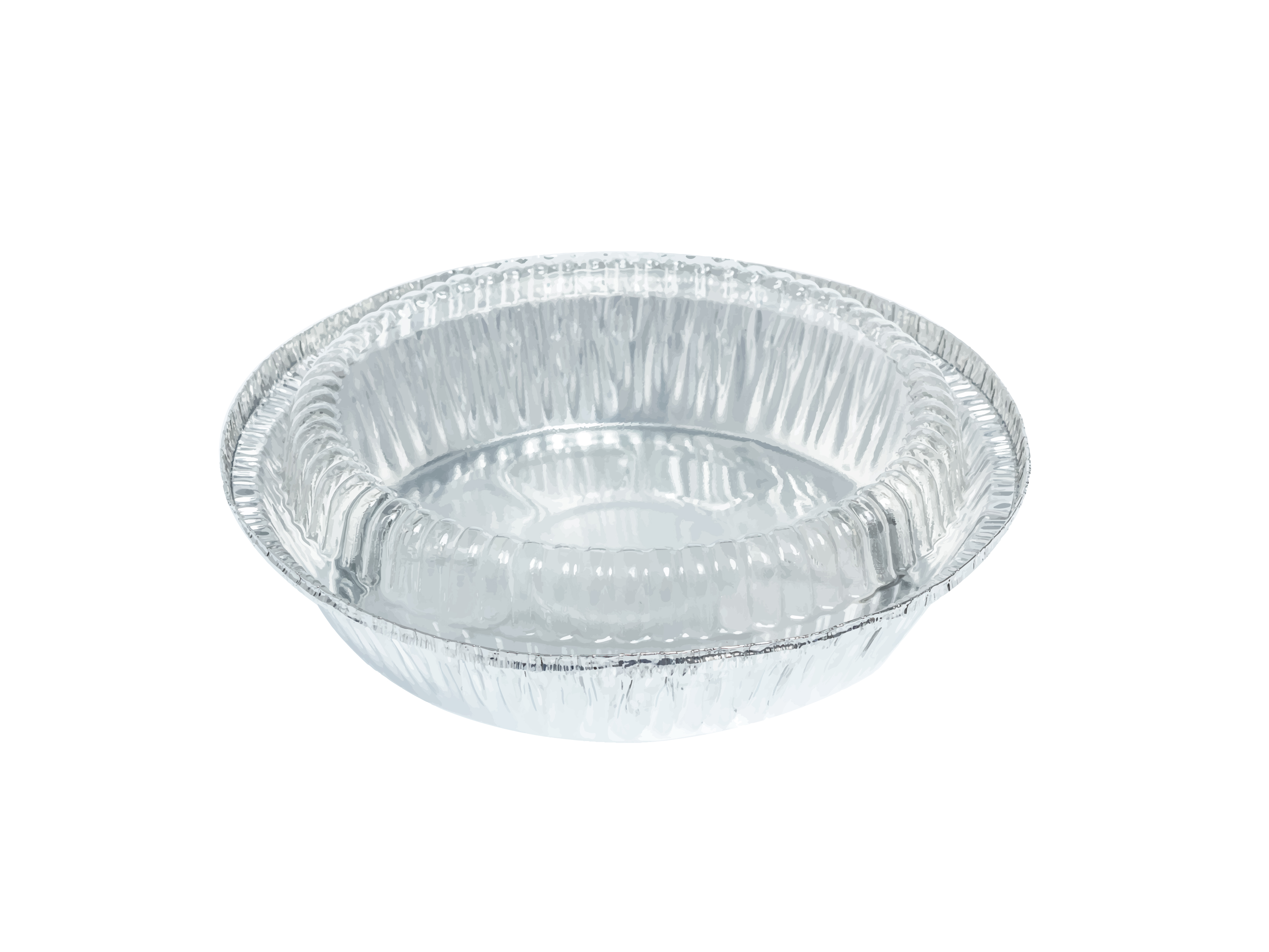 ALUMINIUM CUP-ROUND WITH LOW LID,185*145*45mm,400ml-(1078)SS-3008-5pcs (1 X 35 )
