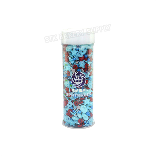 CHINA BRAND CAKE DECORATION SPRINKLE PEARL BALL,FLOWER & HEART DESIGN 100G