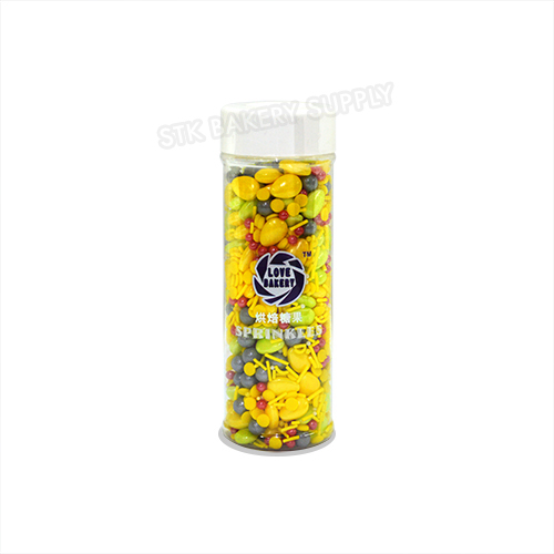 CHINA BRAND CAKE DECORATION SPRINKLE PEARL BALL,FLOWER & HEART DESIGN 100G
