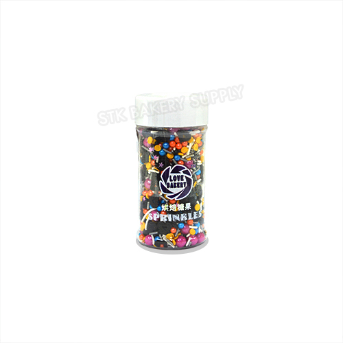 LOVE BAKERY CAKE DECORATION SPRINKLE PEARL BALL,FLOWER, HEART & STAR 85G