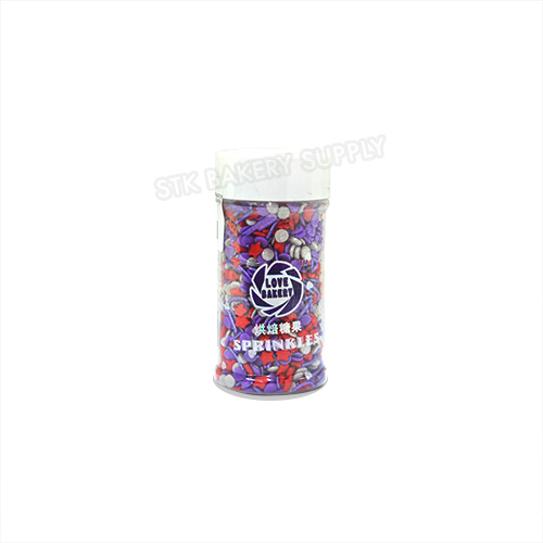 LOVE BAKERY CAKE DECORATION SPRINKLE PEARL BALL,FLOWER, HEART & STAR 85G