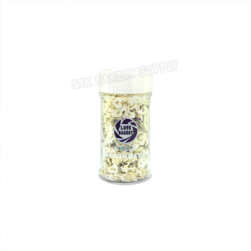 LOVE BAKERY CAKE DECORATION SPRINKLE PEARL BALL,FLOWER, HEART & STAR 85G