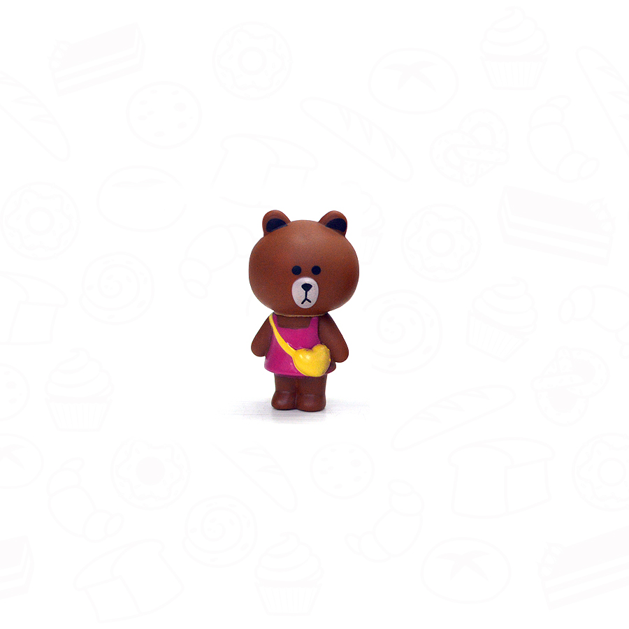 BROWN BEAR MINNIE RABBIT SCENE CAKE DECORATION 8STYLES 1PCS 177065