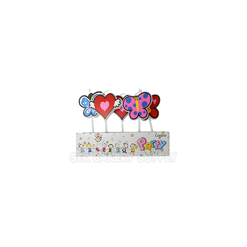 HAPPY BIRTHDAY CANDLE CUTE CARTOON DESIGN 3PCS,4PCS,5PCS