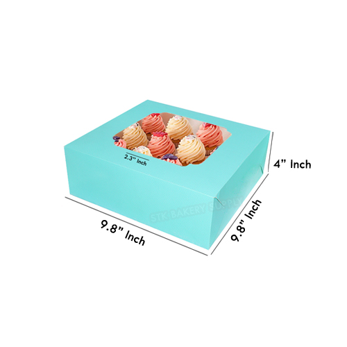 CAKE BOX-9 HOLE,25 x 25 x 10.5 cm(1x20)