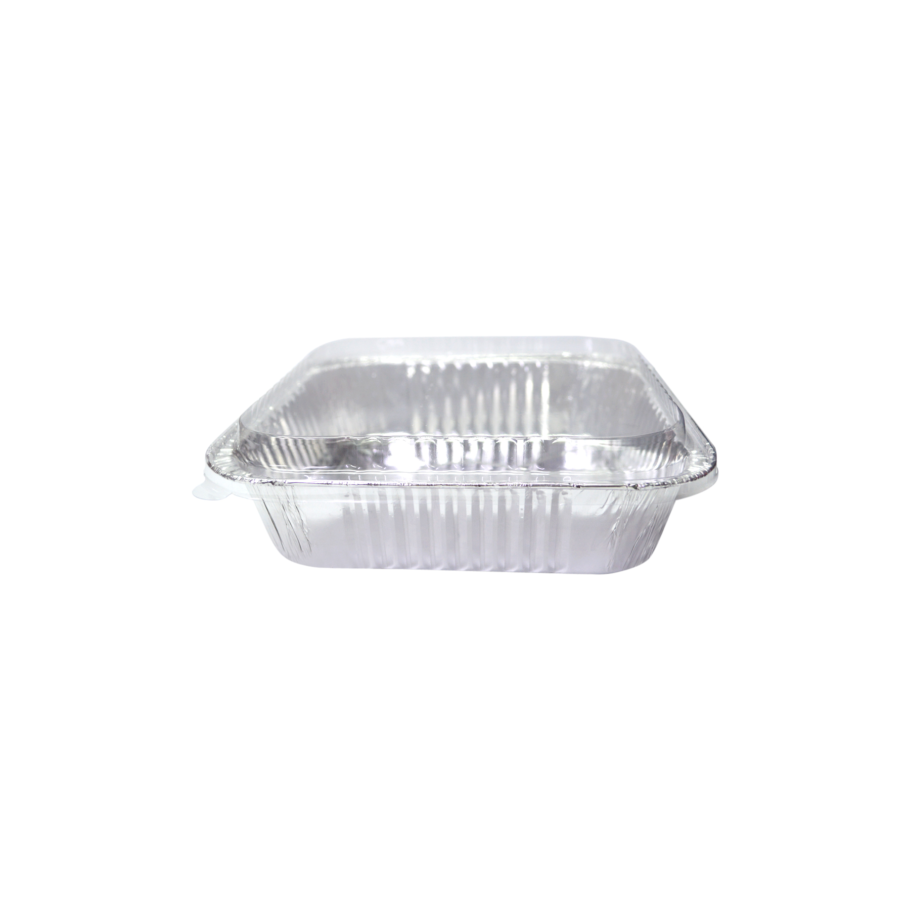ALUMINIUM CUP - SQUARE WITH LID (105*105) x (166*166) x 48 mm-1350ml (11550) 20PCS (1 X 30)