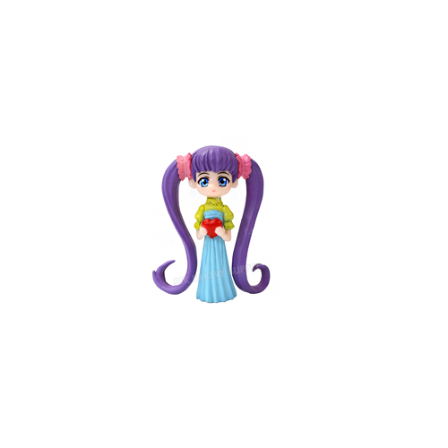 CAKE DECORATION DOLL DESING LONG HAIR GIRL 1PC (40)