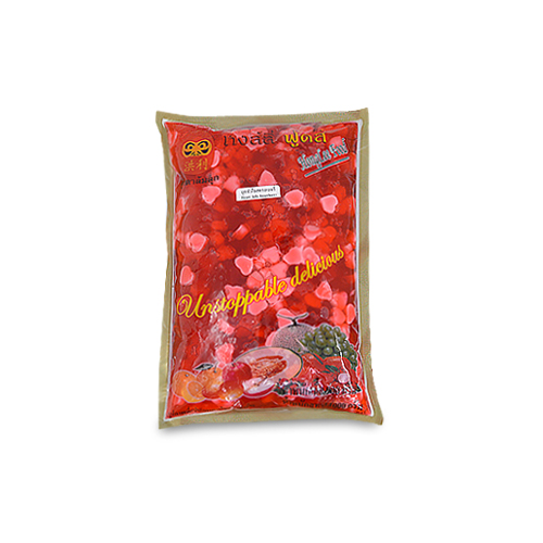 HONGLEE FOOD MILK SHAKE GEL SLICE,HEART (WHITE,RED)1KG (1 x 20 )
