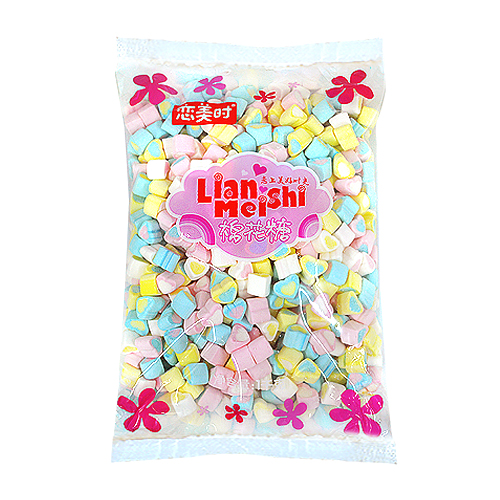 MASHMALLOW (MIX-COLOR HEART) 1KG (1 x 5)