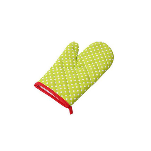 OVEN  MITT- FABRIC BOWKNOT,RED,BLACK DOT,CANDY BLUE,PINK-18x28CM