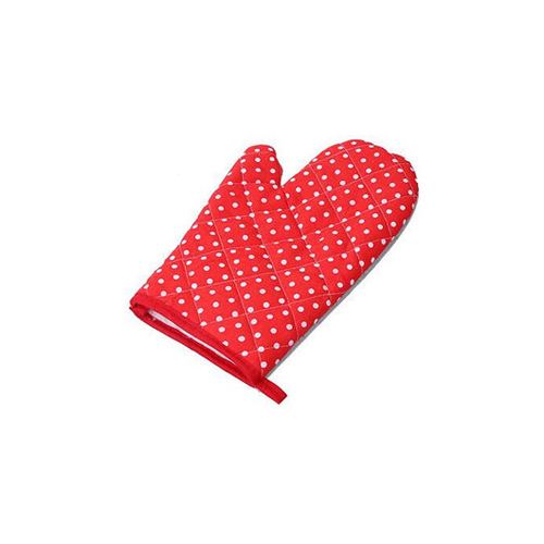 OVEN  MITT- FABRIC BOWKNOT,RED,BLACK DOT,CANDY BLUE,PINK-18x28CM