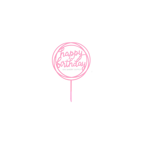 CAKE DECORATION HAPPY BIRTHDAY  CAKE TOPPER 1PC (042)