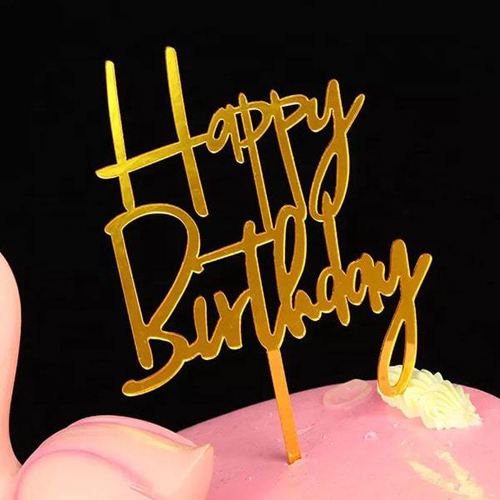 CAKE DECORATION HAPPY BIRTHDAY  CAKE TOPPER 1PC (042)